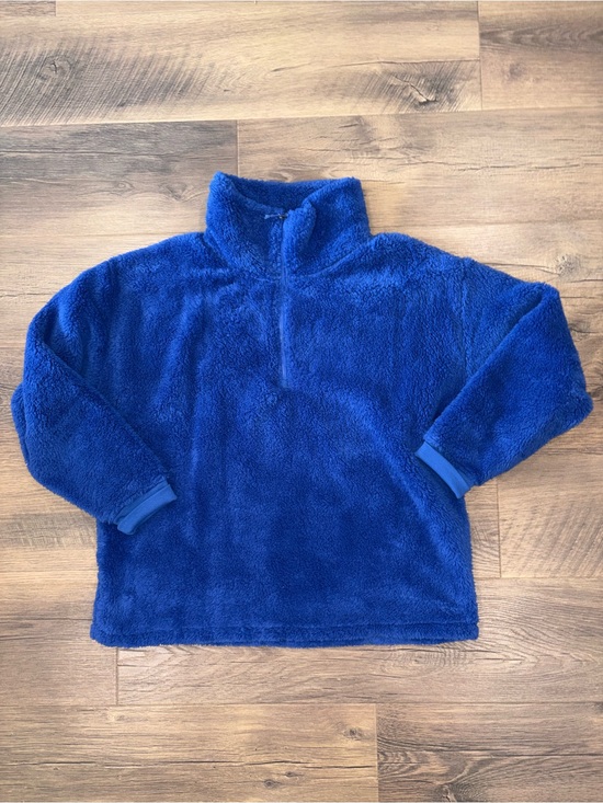 Eddie Bauer Tops - Eddie Bauer Sherpa Quarter-Zip Pullover - Royal Blue
